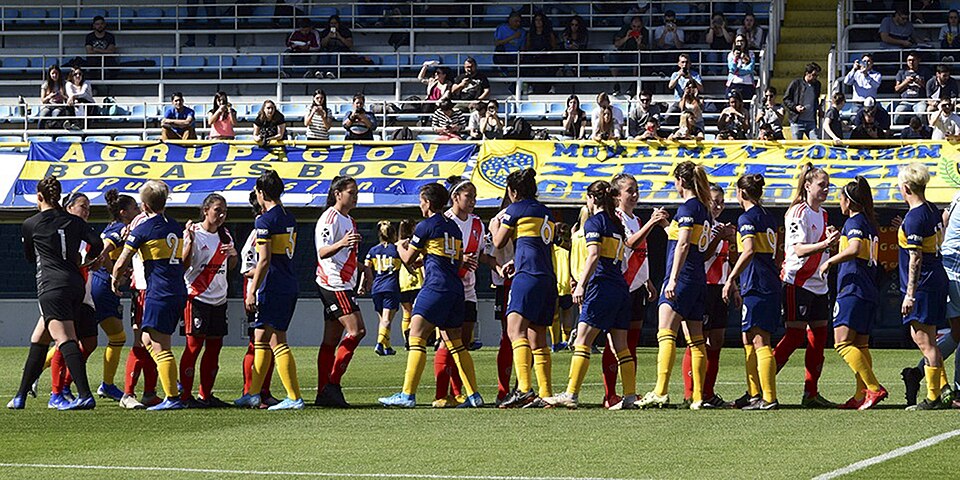Vista de un partido de la Liga Profesional Argentina